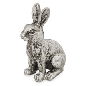 Soška zajac Silver 17 cm