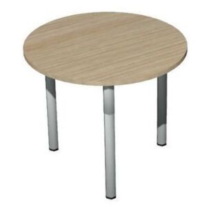 Kruhový konferenčný stôl Set 90 x 75 cm, dezén svetlé drevo