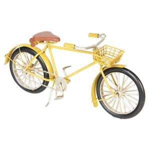 Retro kovový model žlté koleso - 23 * 7 * 11 cm