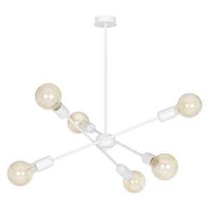 Emibig Proton 6 | dizajnová stropná lampa Farba: Biela
