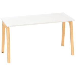 Kancelársky pracovný stôl ROOT, 1400 x 800 mm, biela