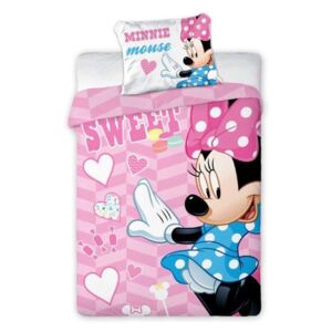 MAXMAX Detské obliečky Minnie Mouse Sweet 135x100 cm