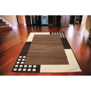 Kusový koberec PP Štvorce hnedý 140x200, Velikosti 140x200cm