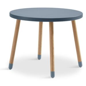 Modrý detský stolík Flexa Play, ø 60 cm