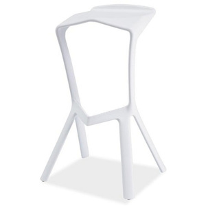 Barová stolička WATT, 82x50x29, biela