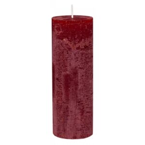 Okrúhla sviečka Macon Rustic Dark Red 20 cm