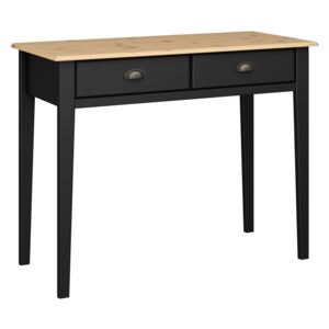 Písací stôl Nora - čierno/hnedý