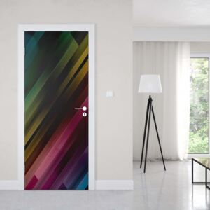GLIX Fototapeta na dvere - Colourful Light Streaks Modern Design