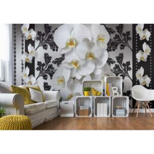 Fototapeta GLIX - Luxury Floral Orchids 2 + lepidlo ZADARMO Papírová tapeta - 254x184 cm