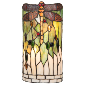 Nástenná lampa Tiffany Dragonfly - 19 * 11 * 36 cm