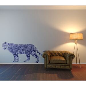 GLIX Gepard - samolepka na stenu Modrá 100 x 50 cm