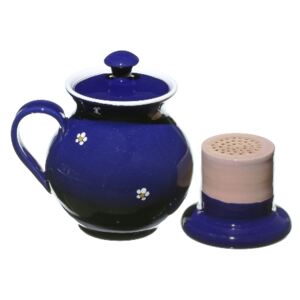 Bylinkáč - hrnček na čaj modrý