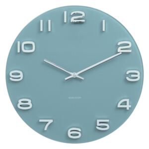 Modré hodiny Karlsson Vintage, Ø 35 cm