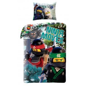 Halantex Detské obliečky Lego Ninjago , Rozmer 1x70x90 / 1x140x200 cm