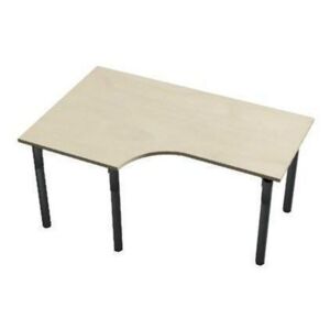 Ergo kancelársky stôl Set line, 160 x 100 x 75 cm, ľavé vyhotovenie, javor jersey