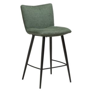 Zelená jedálenská stolička s oceľovými nohami DAN-FORM Join