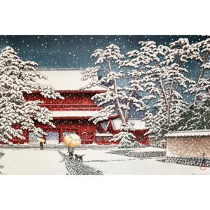 Plagát, Obraz - Kawase - Zojo Temple in the Snow, (61 x 91,5 cm)