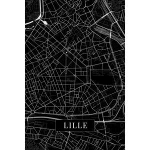 Mapa Lille black
