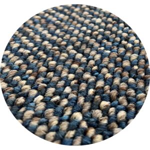 Vopi koberce Kusový kruhový koberec Porto modrý - 57x57 (průměr) kruh cm