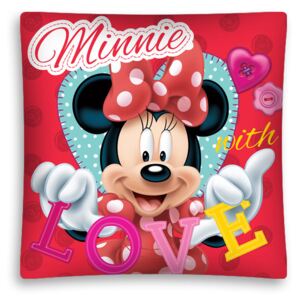 Detexpol Obliečka na vankúšik Minnie Love micro polyester 40x40 cm