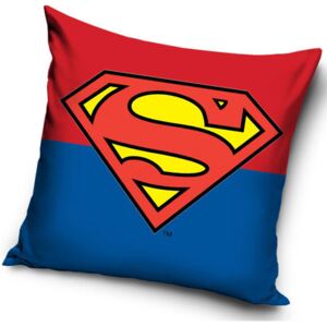 Carbotex Obliečka na vankúšik Superman znak Bavlna 40/40 cm