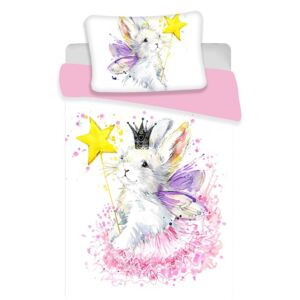 JERRY FABRICS Obliečky do postieľky Bunny white Bavlna 100/135, 40/60 cm