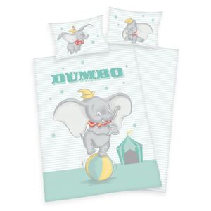 HERDING Obliečky do postieľky Dumbo Baby Bavlna 100/135, 40/60 cm