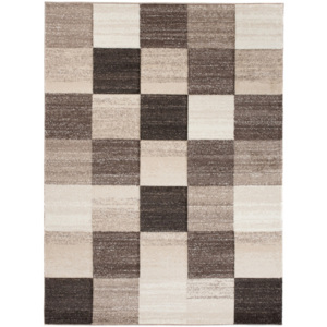 Kusový koberec Kocky béžový, Velikosti 80x150cm