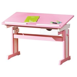 Cecilia - písací stôl ružovo / biely