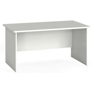 Kancelársky písací stôl rovný 140 x 80 cm, biela