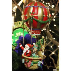Farebný Vianočný let balónom 42 cm