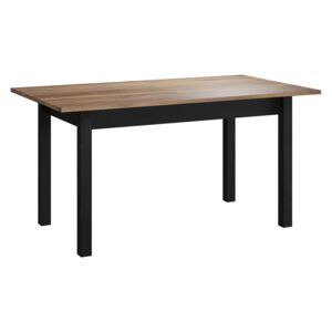 Rozkladací stôl Belize BZ-11, Farby: čierna + dub wersal + čierna štruktúra