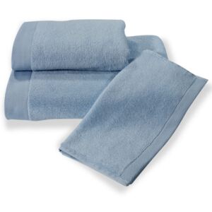 Soft Cotton Darčeková sada uterákov a osušiek MICRO COTTON. Uteráky a osušky s antibakteriálnou ochranou sú vyrobené z česanej 100% MICRO bavlny o gramáži 500 g / m2. Svetlo modrá
