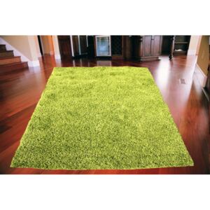 *Kusový koberec Shaggy vlas 50mm zelený, Velikosti 80x150cm