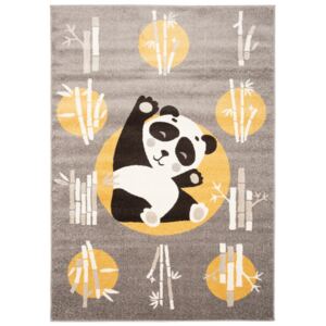 Detský kusový koberec Panda béžovo žltý, Velikosti 80x150cm