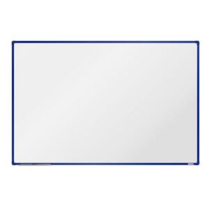 Biela magnetická tabuľa boardOK, 180 x 120 cm, modrá