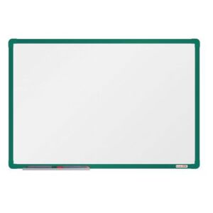 Biela magnetická tabuľa boardOK, 60 x 90 cm, zelená