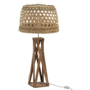 Stolná drevená lampa Muna Bamboo - Ø 40 * 78cm