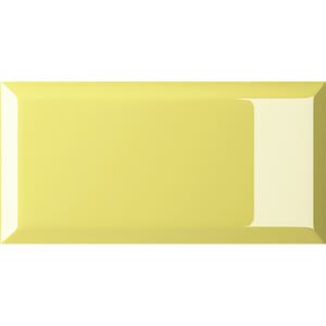 Obklad žltý lesklý 10x20cm vzhľad tehlička BISELLO CEDRO