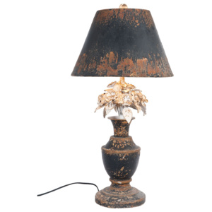 Kovová stolná vintage lampa s patinou - Ø 36 * 73 cm / E27 60W