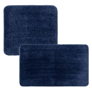 MIOMARE® Súprava kúpeľňových predložiek, 2-dielna (modrá, bez WC výrezu), modrá (100299707)