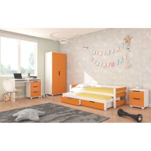 Oranžová detská izba nábytok Lerwick