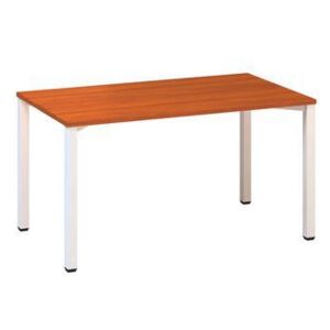 Kancelársky stôl Alfa 200, 140 x 80 x 74,2 cm, rovné vyhotovenie, dezén čerešňa, RAL9010