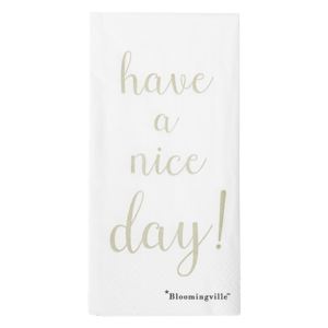 Sada 12 papierových obrúskov Bloomingville Nice Day, 40 x 40 cm