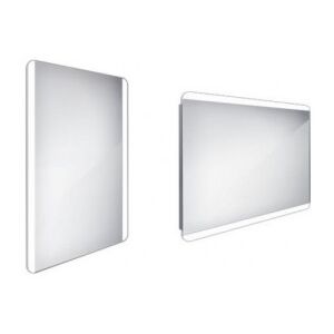 NIMCO zrkadlo podsvietené LED 17000 50 x 70 cm hliníkový rám ZP17001