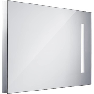 Nimco Zrkadlá - Kúpeľňové podsvietené LED zrkadlo série 1000, 500 mm x 700 mm, hranaté, alumínium ZP 1001