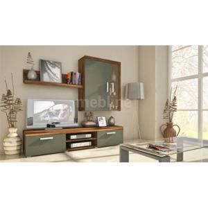 Štýlový obývačkový nábytok SAMBA MINI Zostava 2 Slivka/grafit