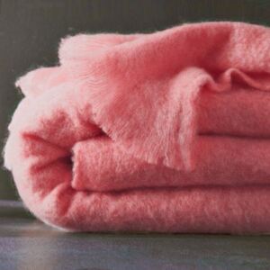 Blancheporte Mohérová deka ružová 130x180cm