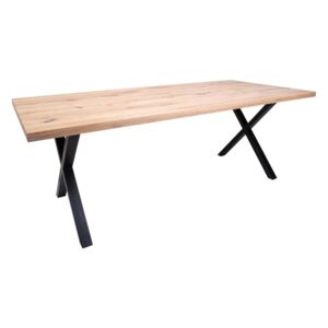 Dizajnový jedálenský stôl Bengta biely dub