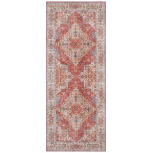 Tehlovočervený koberec Nouristan Sylla, 80 x 200 cm